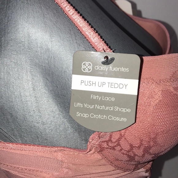 Daisy Fuentes Push Up Teddy Bodysuit Mesh & Lace.Size Medium. - Picture 11 of 15